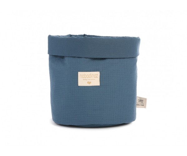 NOBODYNOZ - Panda Basket Medium Honey Comb 24X20 Night Blue
