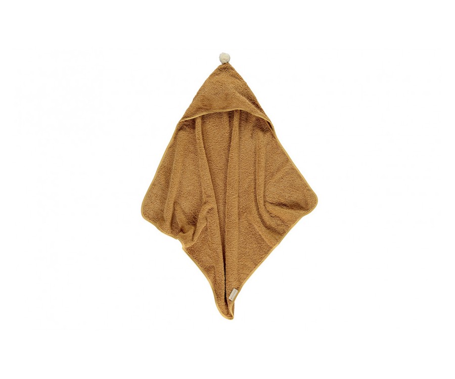 NOBODYNOZ - So Cute Baby Bath Cape 73X73 Caramel