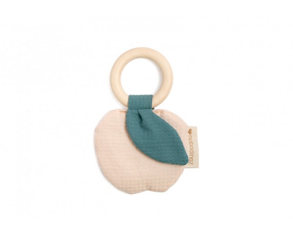NOBODINOZ - APPLE TEETHER RING 7CM DREAM PINK