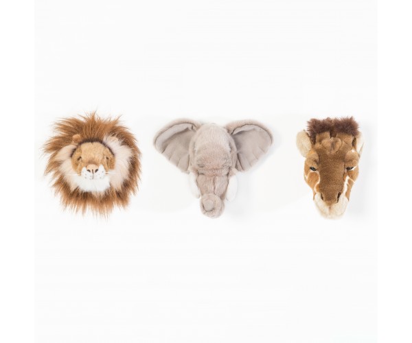 3 Mini Trophées Peluche Safari