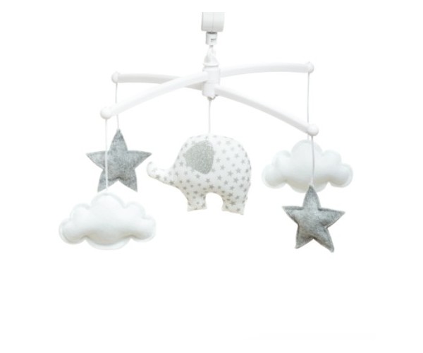 Mobile Eléphant blanc - Pouce et Lina