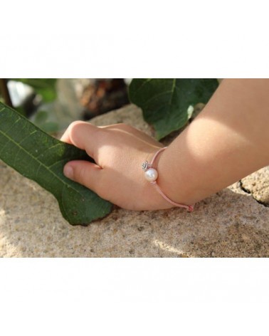 Bracelet Baby Flower Perle blanche - Claverin