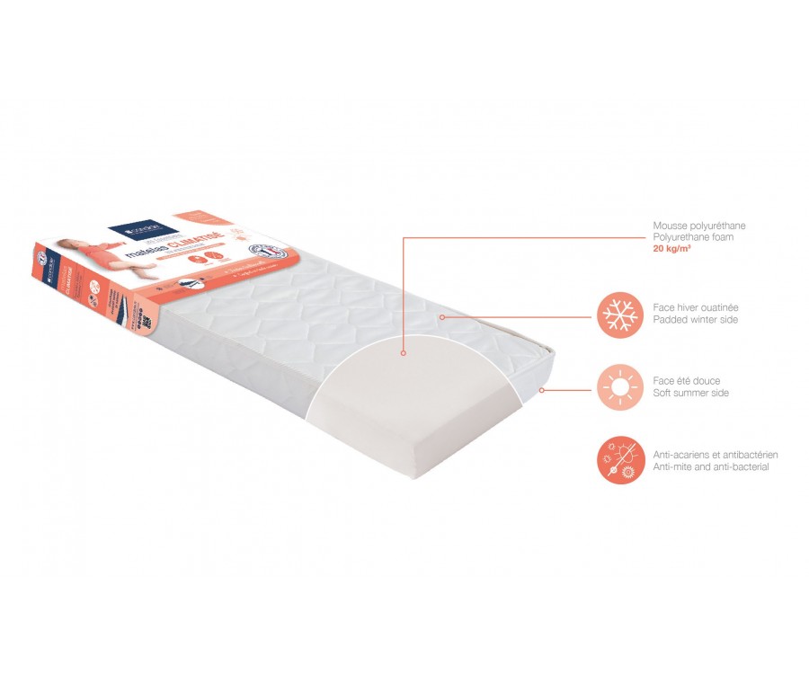 Matelas Bebe Climatise 70 X 140 Cm Candide