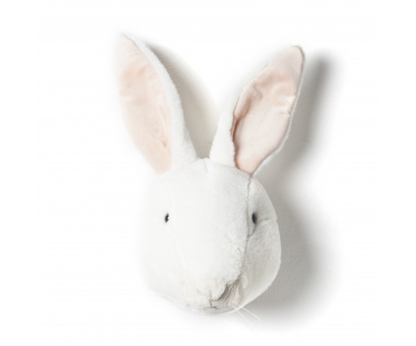 Trophée Peluche Lapin blanc