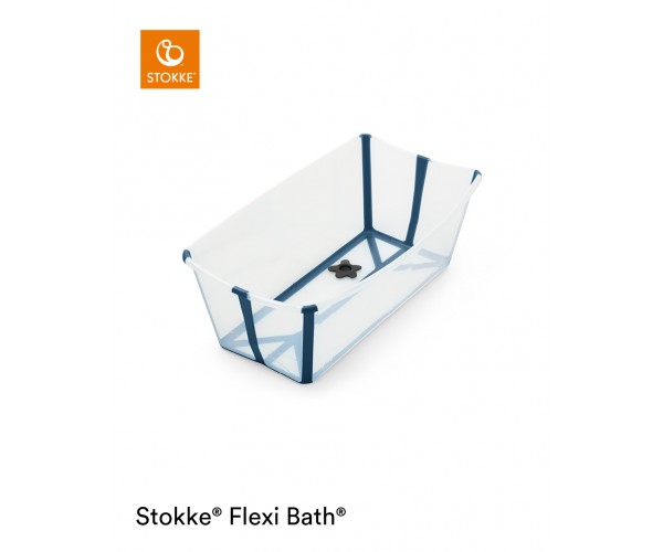 Stokke® Flexi Bath® baignoire pliable - Transparente Bleue